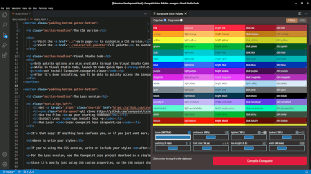 A screenshot of the Cavepaint viewer extension in VS Code